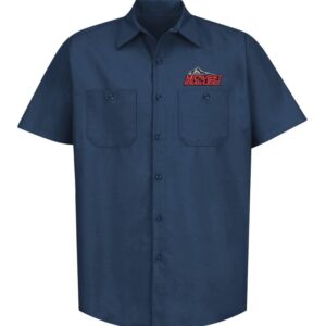 mwk personalized navy mechanic shirt pre order