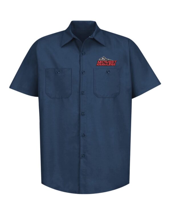 mwk personalized navy mechanic shirt pre order